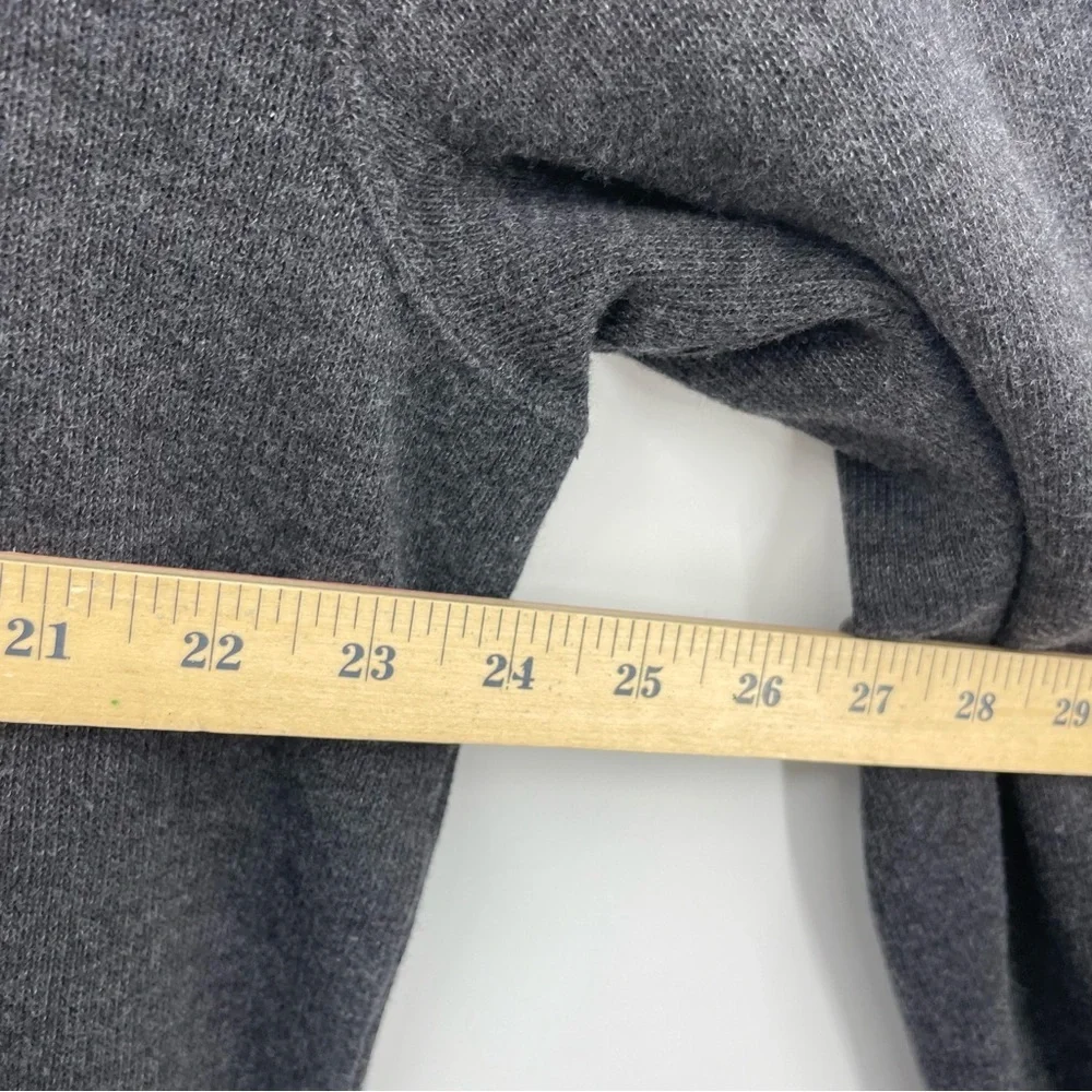 Land's End 1/4 Zip Gray Sweatshirt Cotton Blend Pullover‎ Mens Sz XL